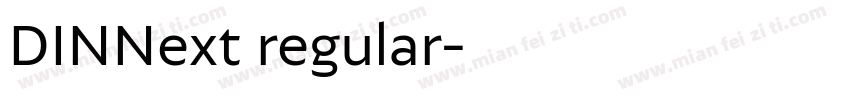 DINNext regular字体转换